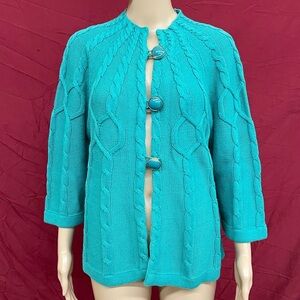 Vintage 1980’s Gabriella Rossi by Andre Smith Large button swing cardigan Large